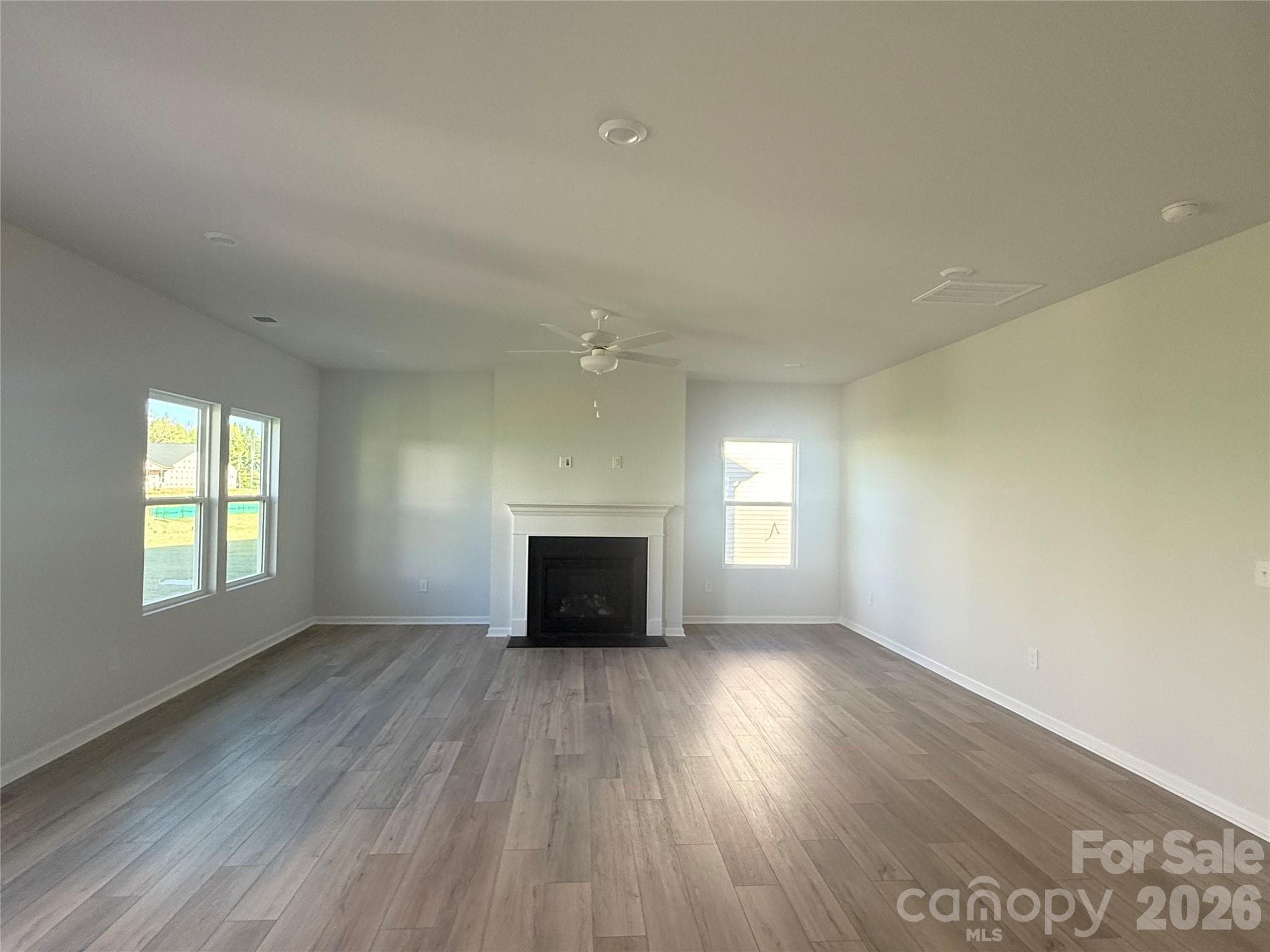 Spacious Family Room with gas fireplace - 1227 Bansal Drive, Charlotte