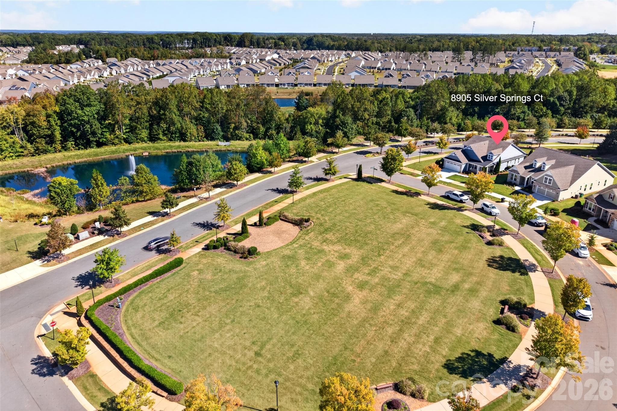 Community Lawn where many of the communities concerts are held - 8905 Silver Springs Court, Charlotte