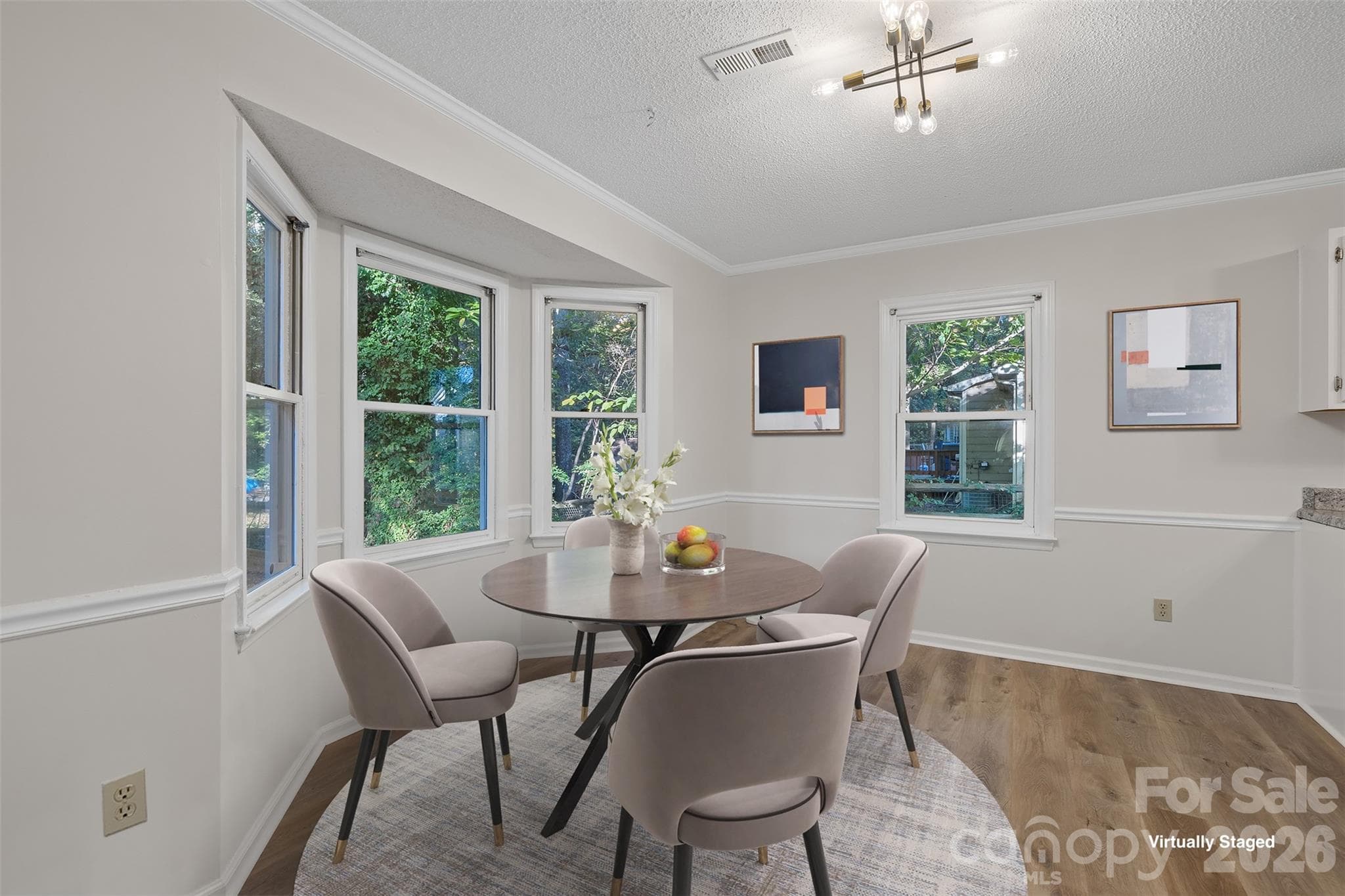 Virtually Staged eat in kitchen - 1312 Newfound Hollow Drive, Charlotte
