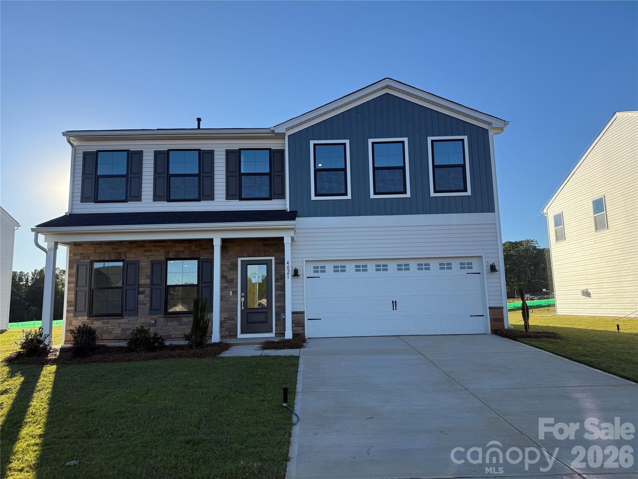 Homesite 190 features our McDowell floor plan - 4021 Juno Drive, Charlotte