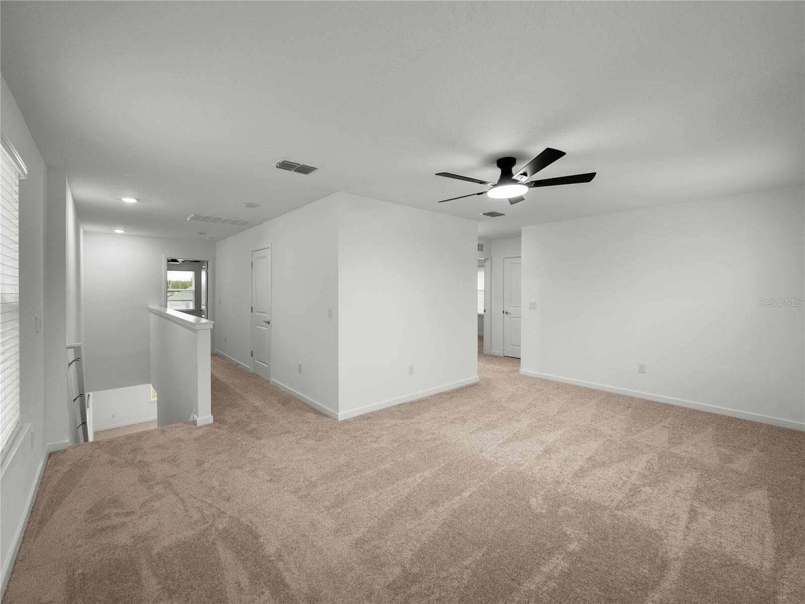 Large Loft Bonus Room Upstairs with New Ceiling Fan - 1076 KISTNA DR, ZEPHYRHILLS