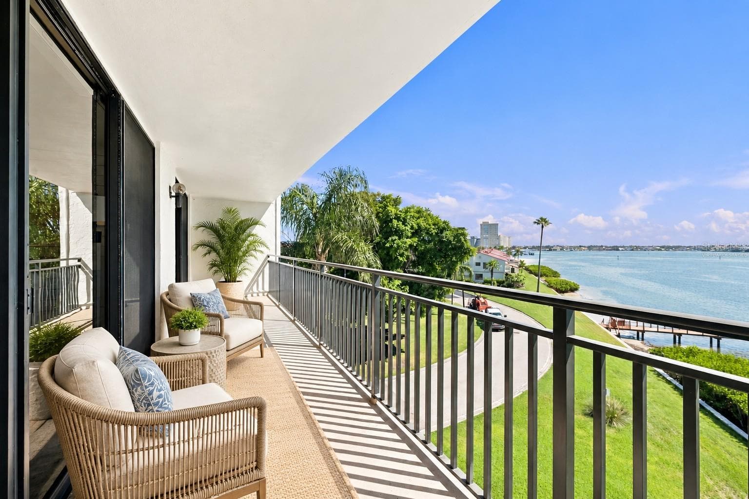 Virtually Staged - The star of the show is the breathtaking view. It is truly unbelievable! - 5700 ESCONDIDA BLVD S #401, ST PETERSBURG