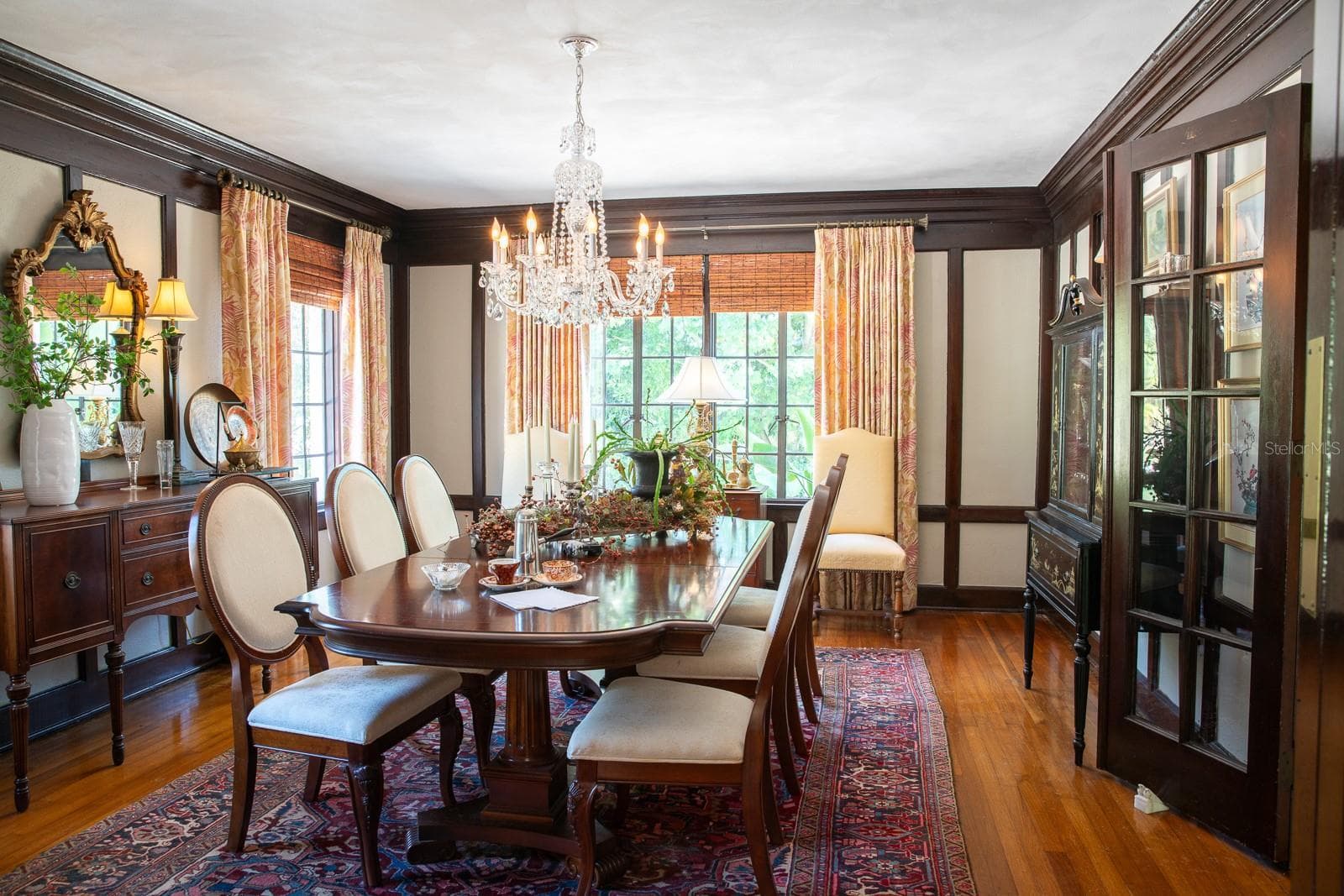 Main residence formal dining room. - 1230 ESTREMADURA DR, BRADENTON