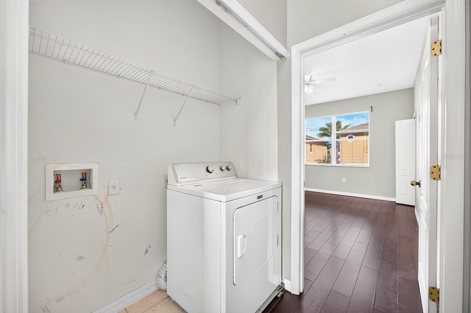 Second floor laundry closet. - 244 CHELSEA DR, DAVENPORT