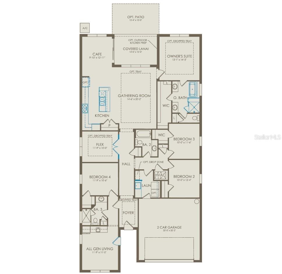 Floor Plan - Floor One - 1446 RIDGE TREE DRIVE, ORMOND BEACH