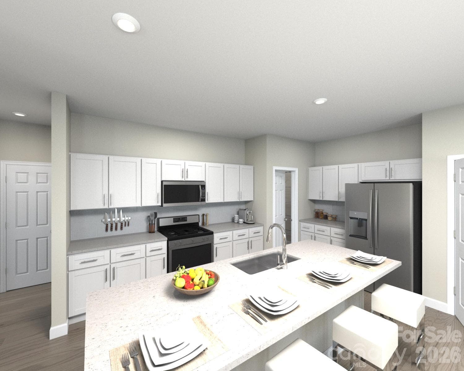 Photo is not of the actual home, but is an inspirational photo of builder’s model home and may depict options, furnishings, and/or decorator features that are not included - 12614 Russellwood Lane, Charlotte