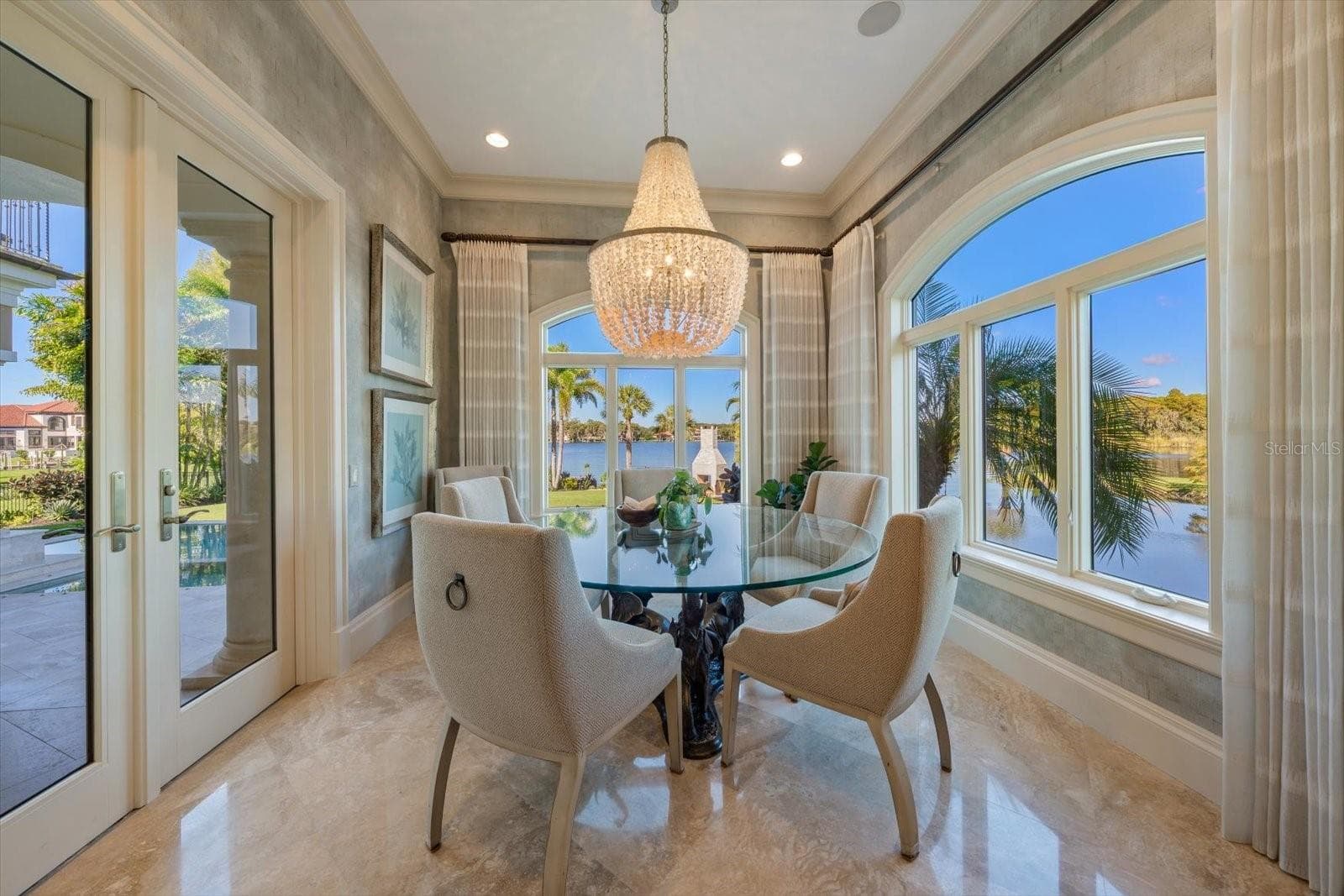 Breakfast Nook right off the kitchen with Endless Water Views - 2056 COVE TRCE, PALM HARBOR