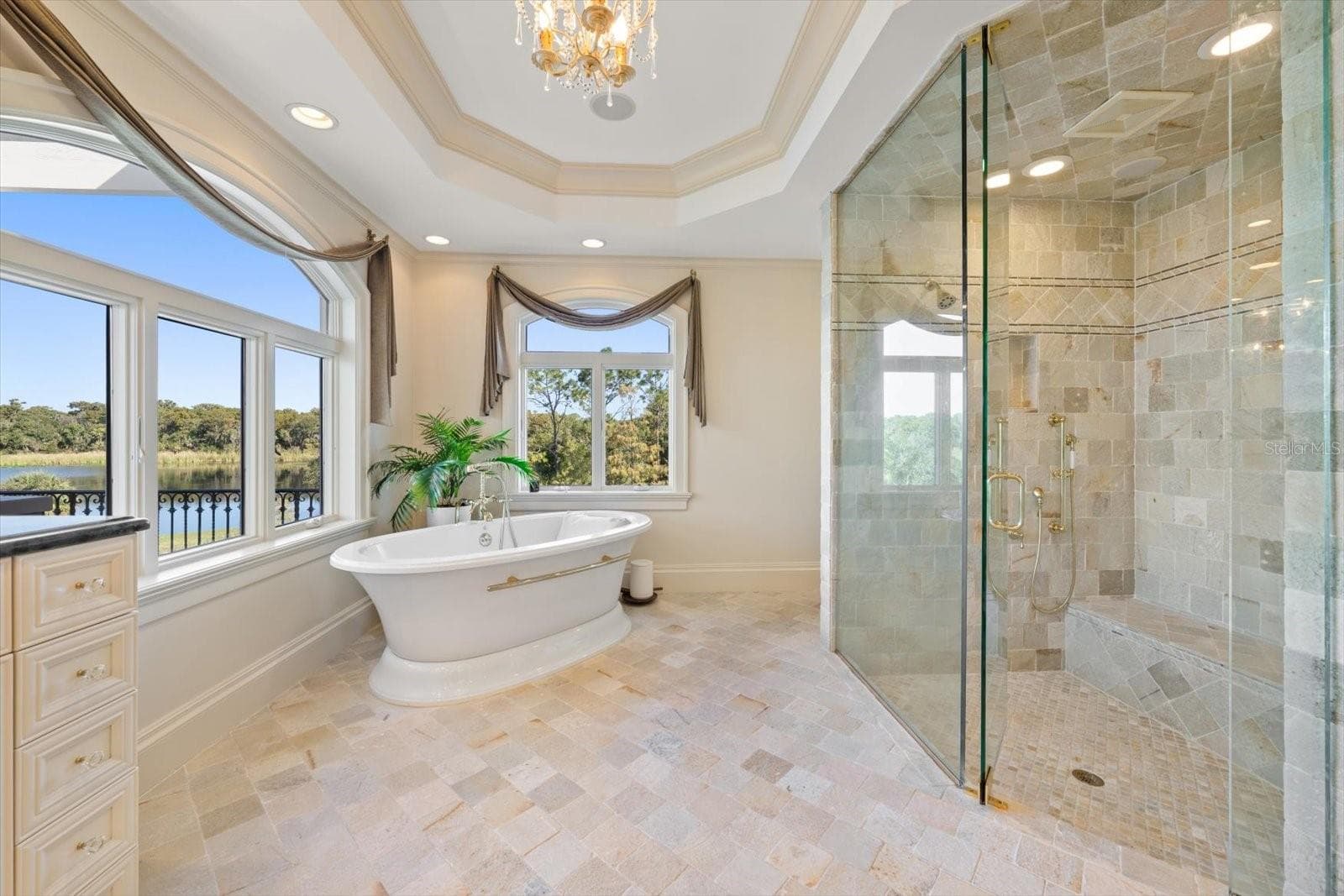 Immaculate Primary Bathroom - 2056 COVE TRCE, PALM HARBOR