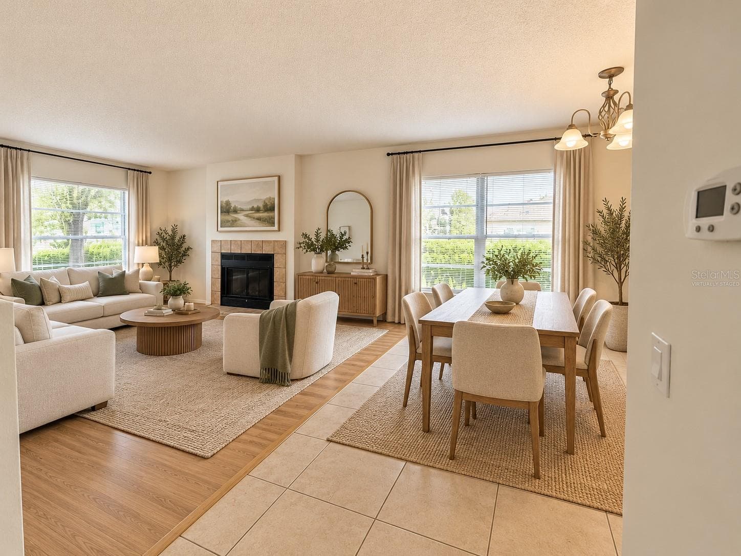 Virtually Staged Living - Dinning areas - 14417 HANGING MOSS CIR #102, TAMPA
