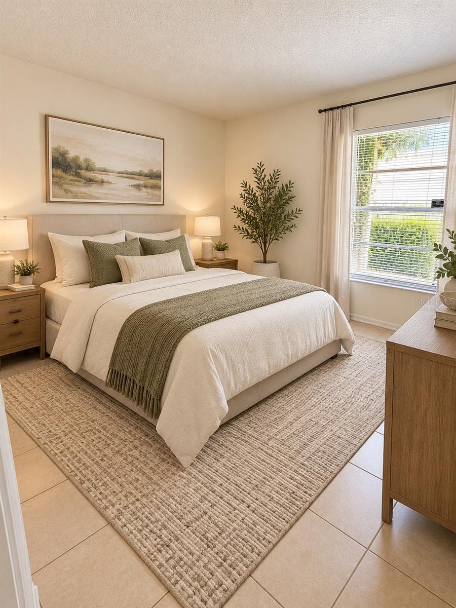 Virtually Staged Second Bedroom - 14417 HANGING MOSS CIR #102, TAMPA
