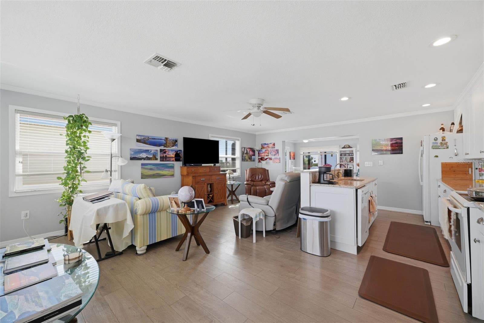 View from front entrance of upstairs - 3425 CRAPE MYRTLE DR, HERNANDO BEACH