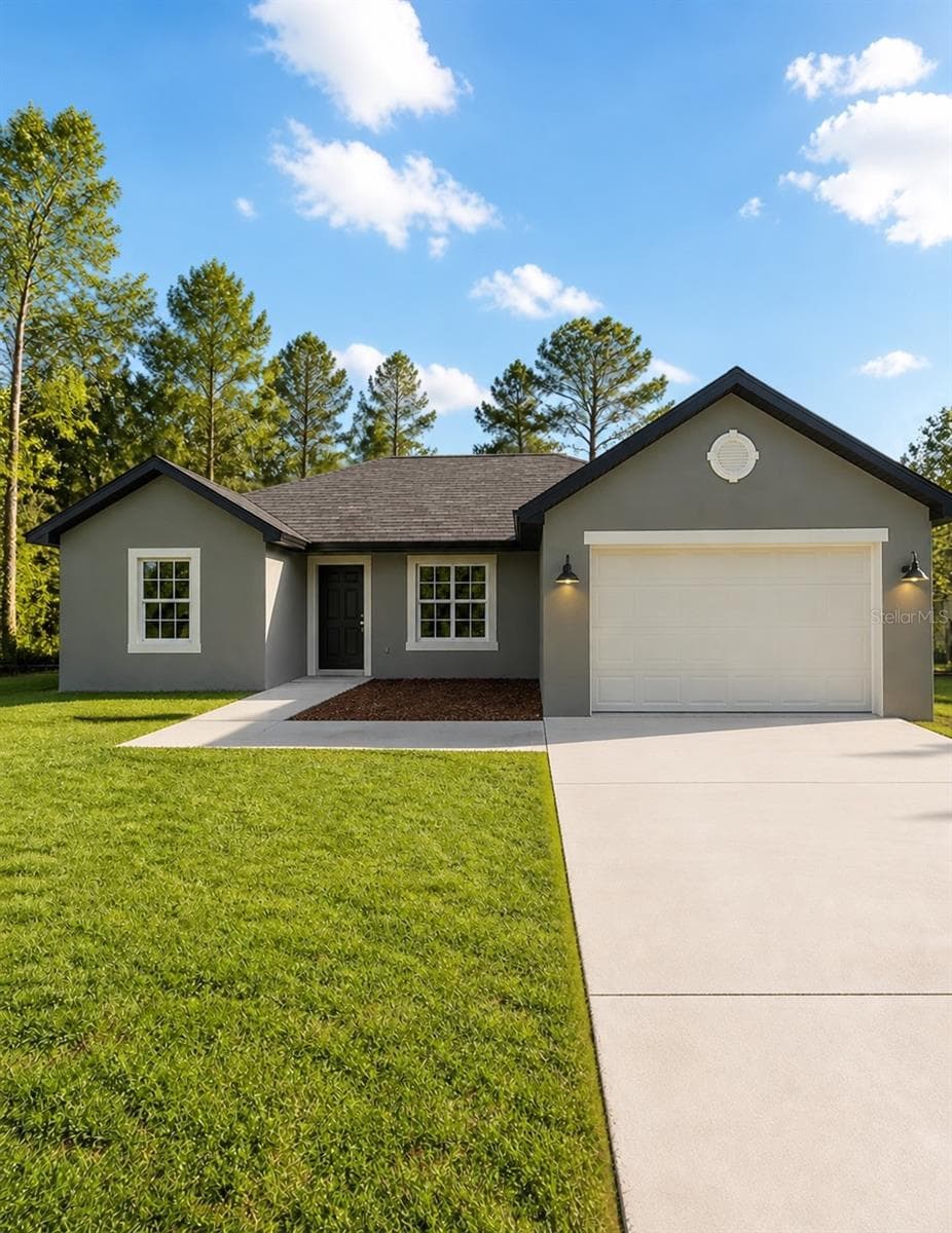 AI generated of actual homes exterior finishes and colors. - 3 PECAN DRIVE TRCE, OCALA