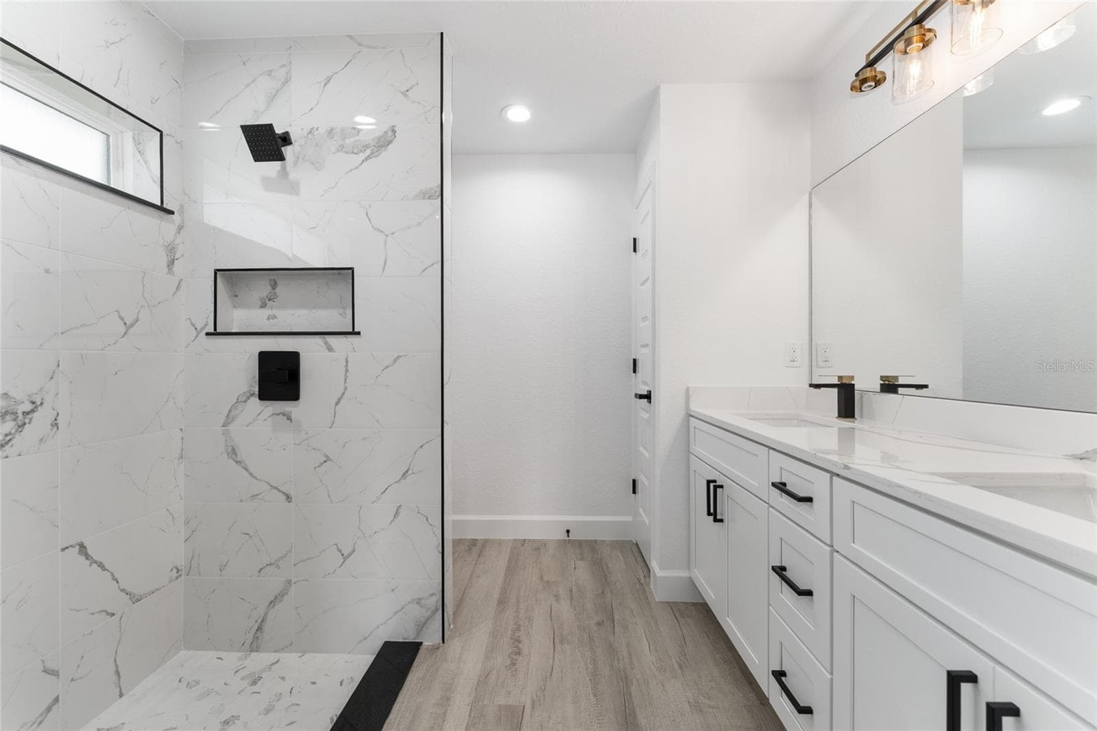 Primary Bath. Actual home will not have gold finishes, only black - 3 PECAN DRIVE TRCE, OCALA