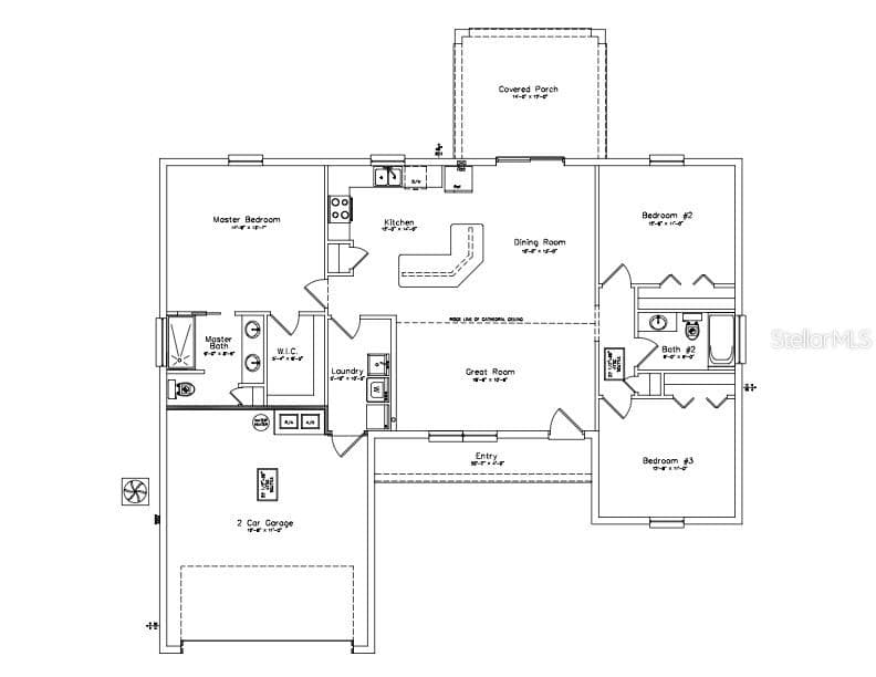 Floor Plan - 3 PECAN DRIVE TRCE, OCALA