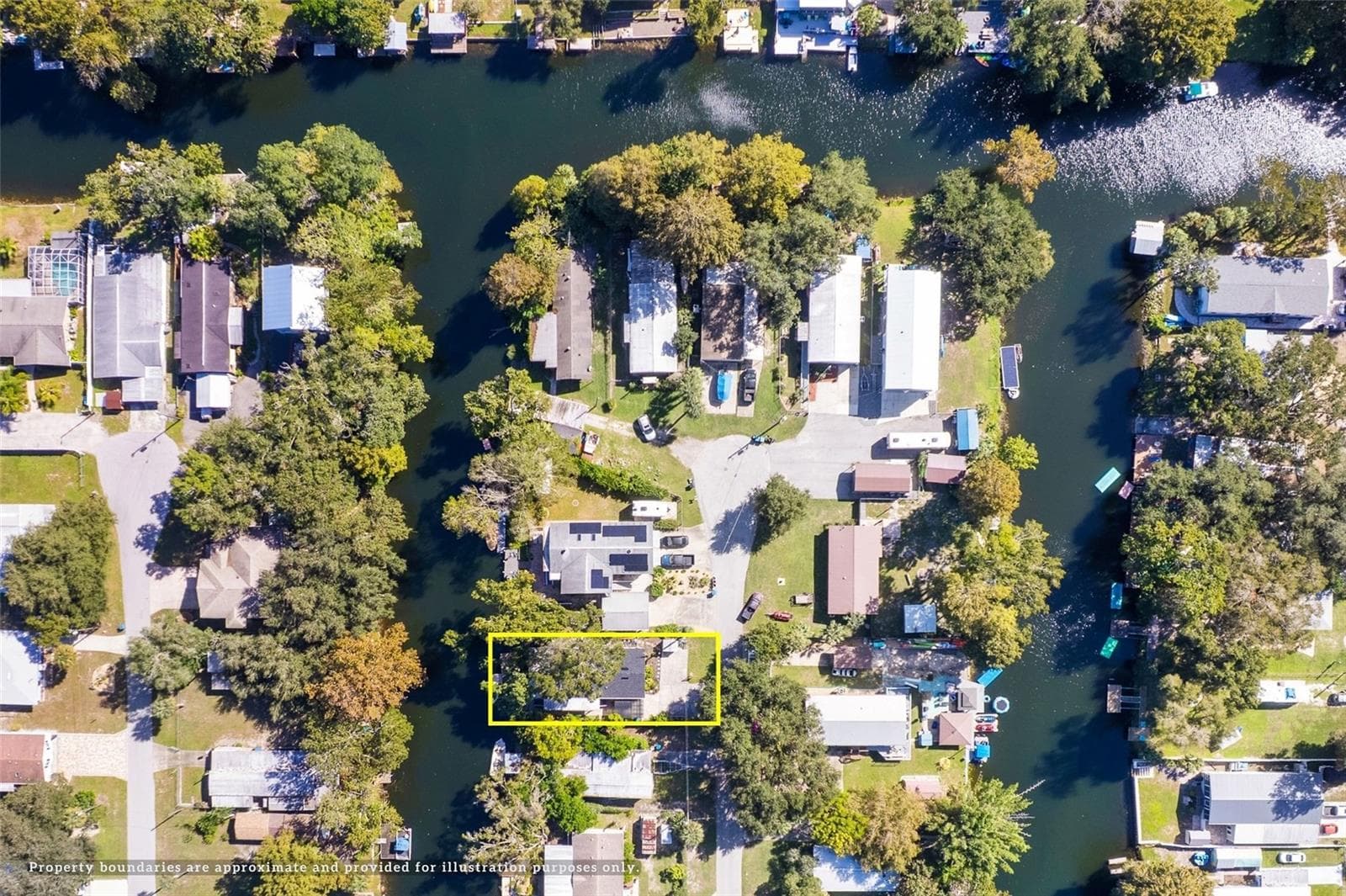 Aerial neighborhood view - 6331 THEODAN ST, WEEKI WACHEE