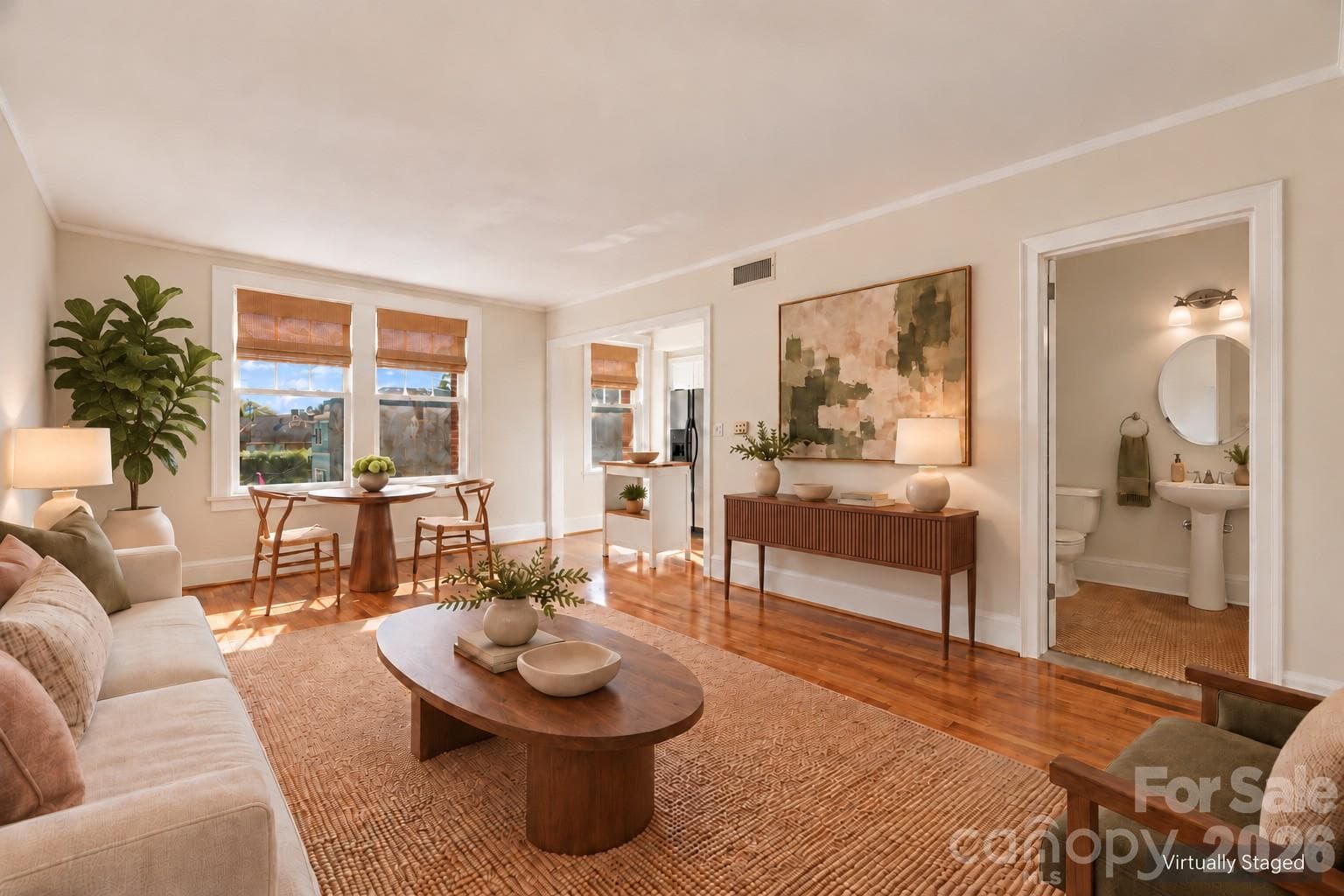 LR - Virtually Staged - 712 Louise Avenue, Charlotte