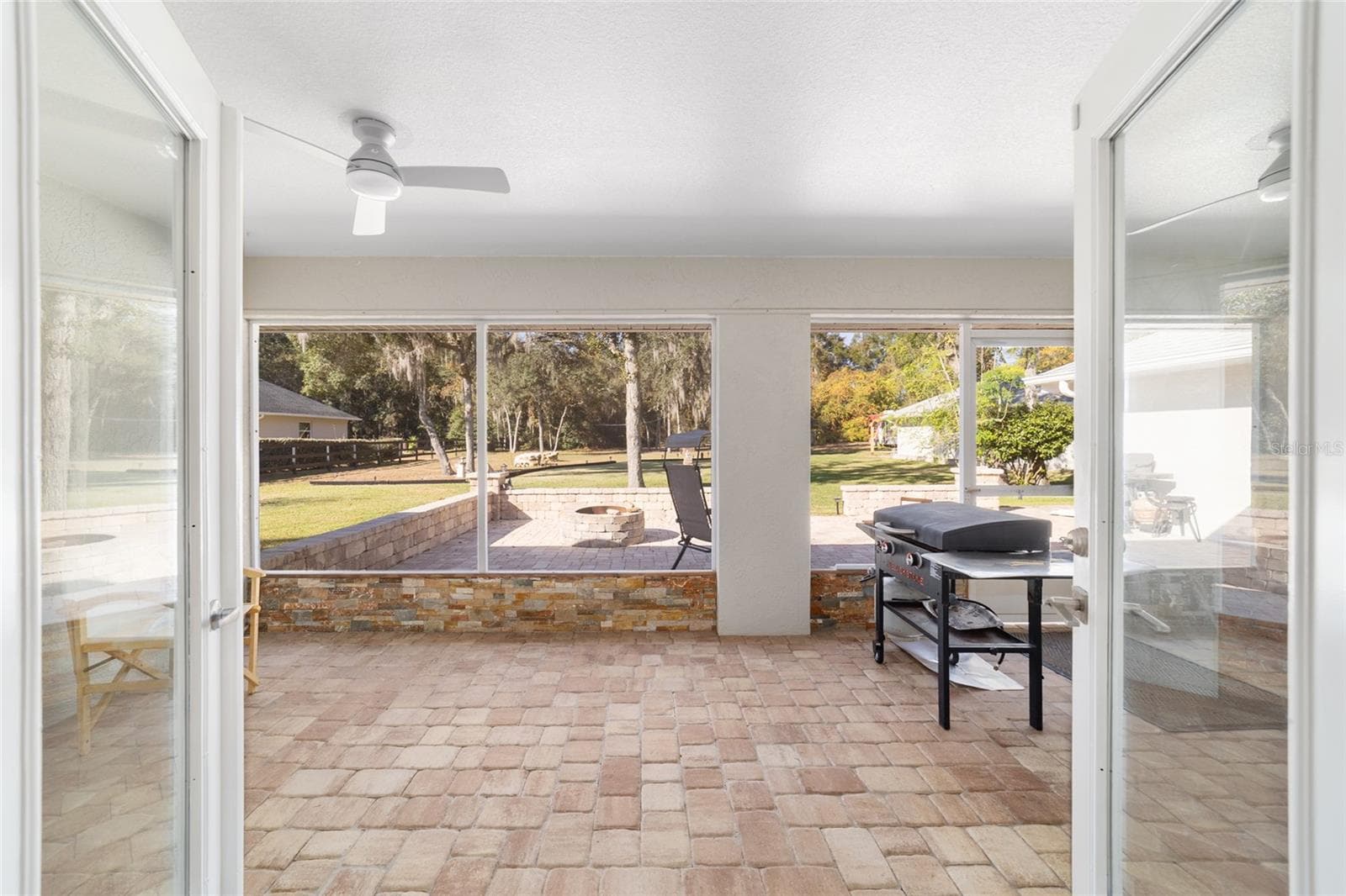 View from the kitchen outside - 3432 SW 51ST TER, OCALA