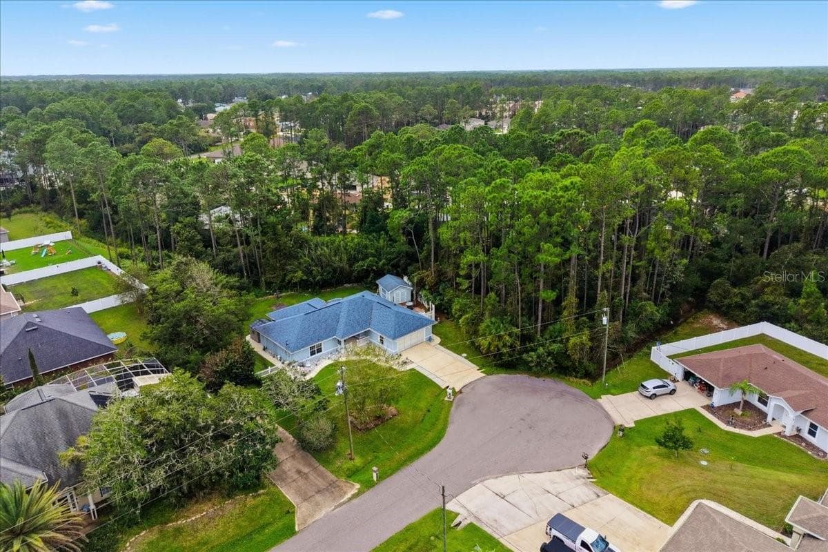 AERIAL VIEW - 3 RYMM PL, PALM COAST