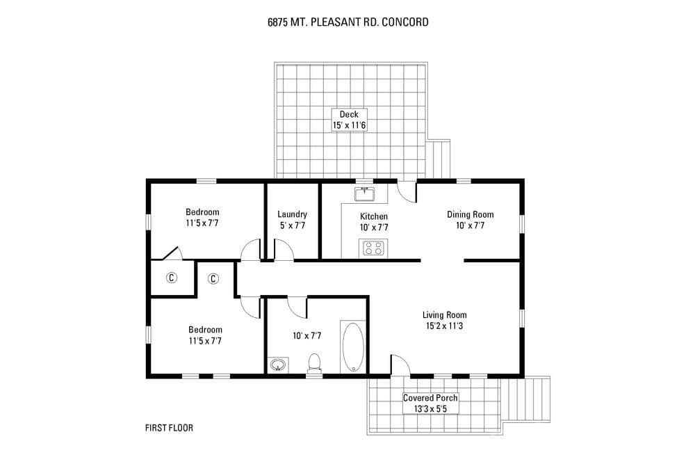 Single Family Residence at 6875 Mount Pleasant Road S, Concord, photo 43 of 46