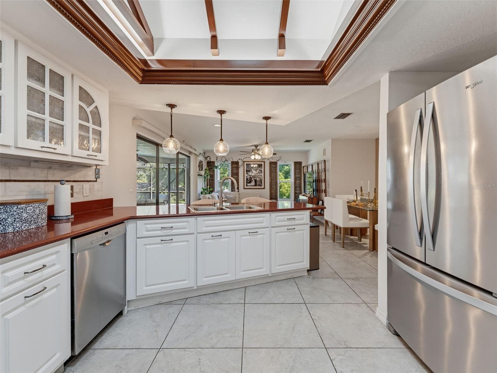 Kitchen entry from Library/Flex space - 3 SUMMIT LN, SAFETY HARBOR