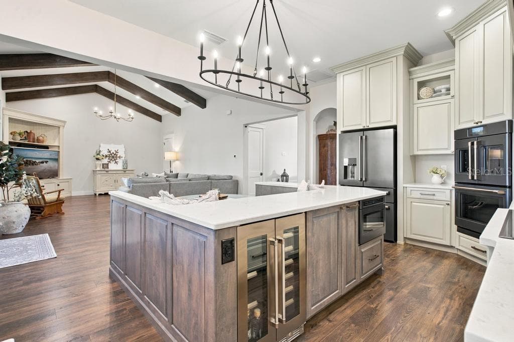 Chefs kitchen must have this cooler for your favorite beverages and wine! - 467 LONG AND WINDING RD, HOWEY IN THE HILLS