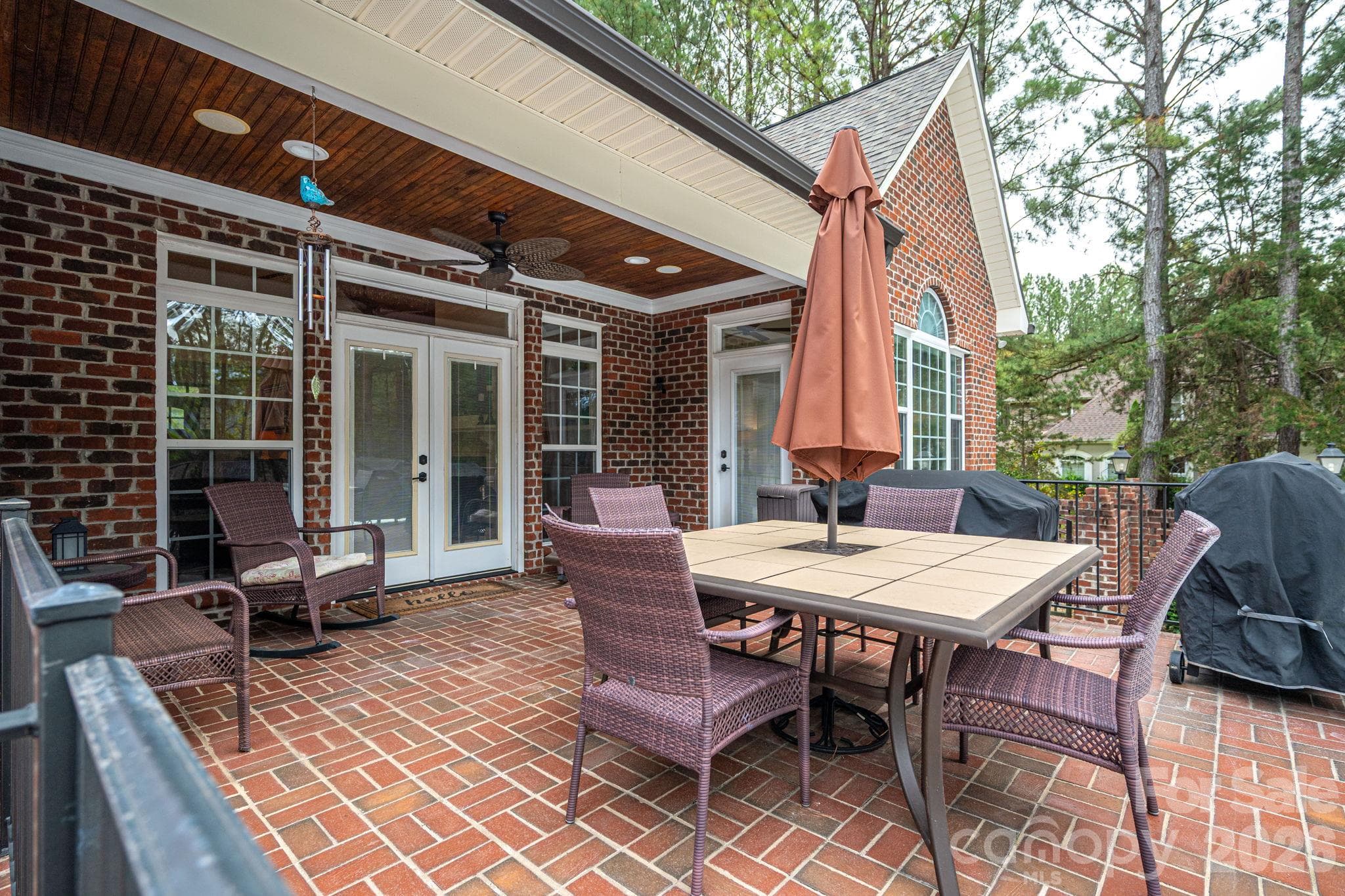 Back Porch overlooking pool - 2750 Arbor Hills Drive, Lincolnton