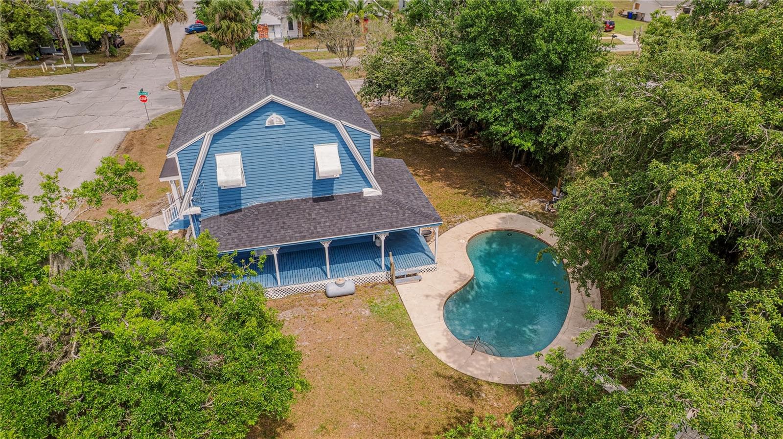 Aerial View of Back - 1400 FLORIDA AVE, ST CLOUD