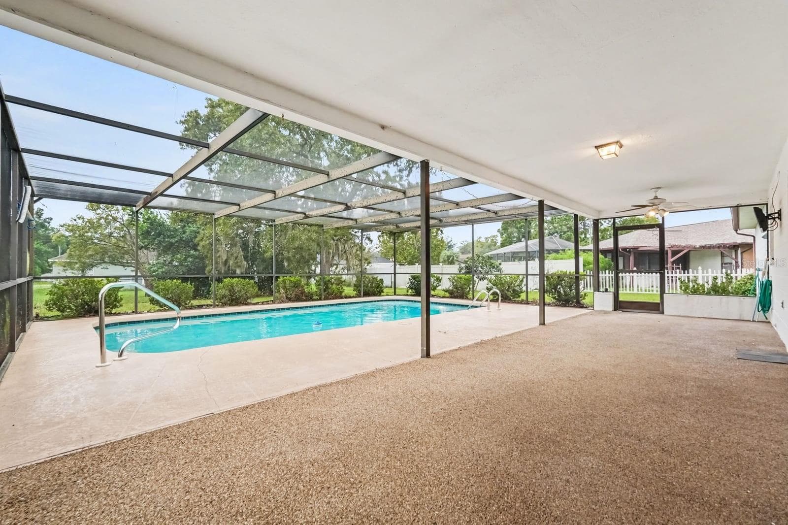 Covered Pool with Screened Enclosure, Clean Water, and Shade Structure - 12128 KATHERWOOD ST #20, SPRING HILL