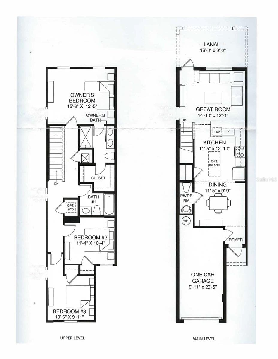 Upstairs & Downstairs Floor Plan - 4167 HARBOUR PALM DR, HOLIDAY
