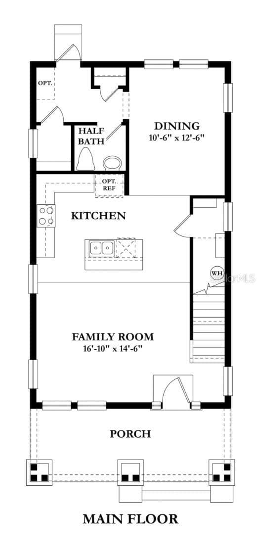 Main level lay out - 3006 N MORGAN ST, TAMPA