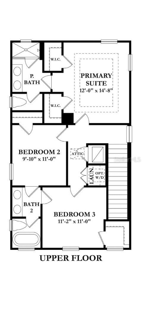 Upper Level lay out. - 3006 N MORGAN ST, TAMPA