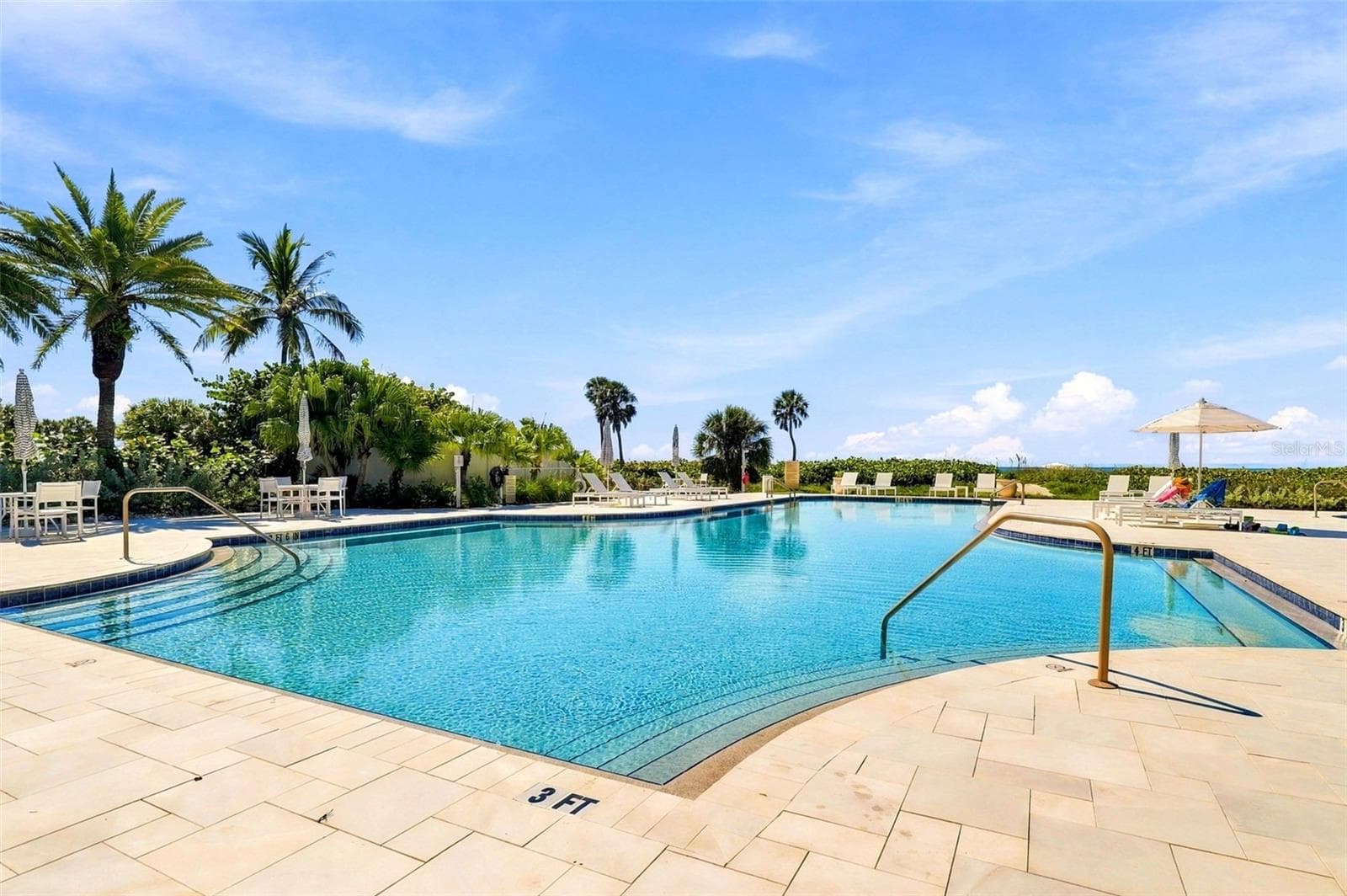 Heated pool with ample space to swim laps. - 2185 GULF OF MEXICO DR #243, LONGBOAT KEY