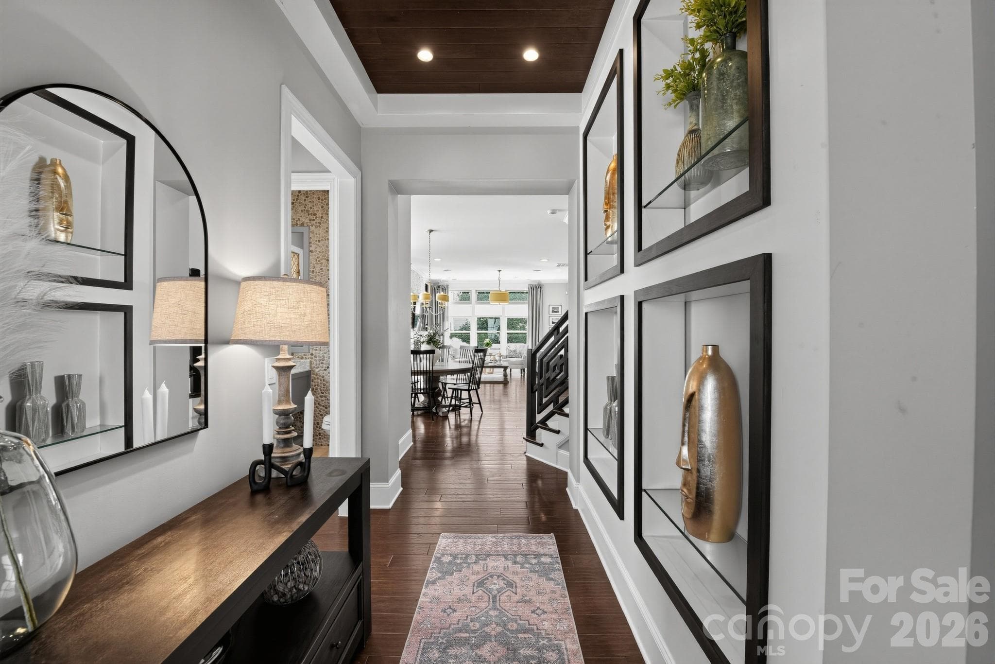 Detailed entry featuring decorative wall niches - 13013 Jacks Lane, Pineville