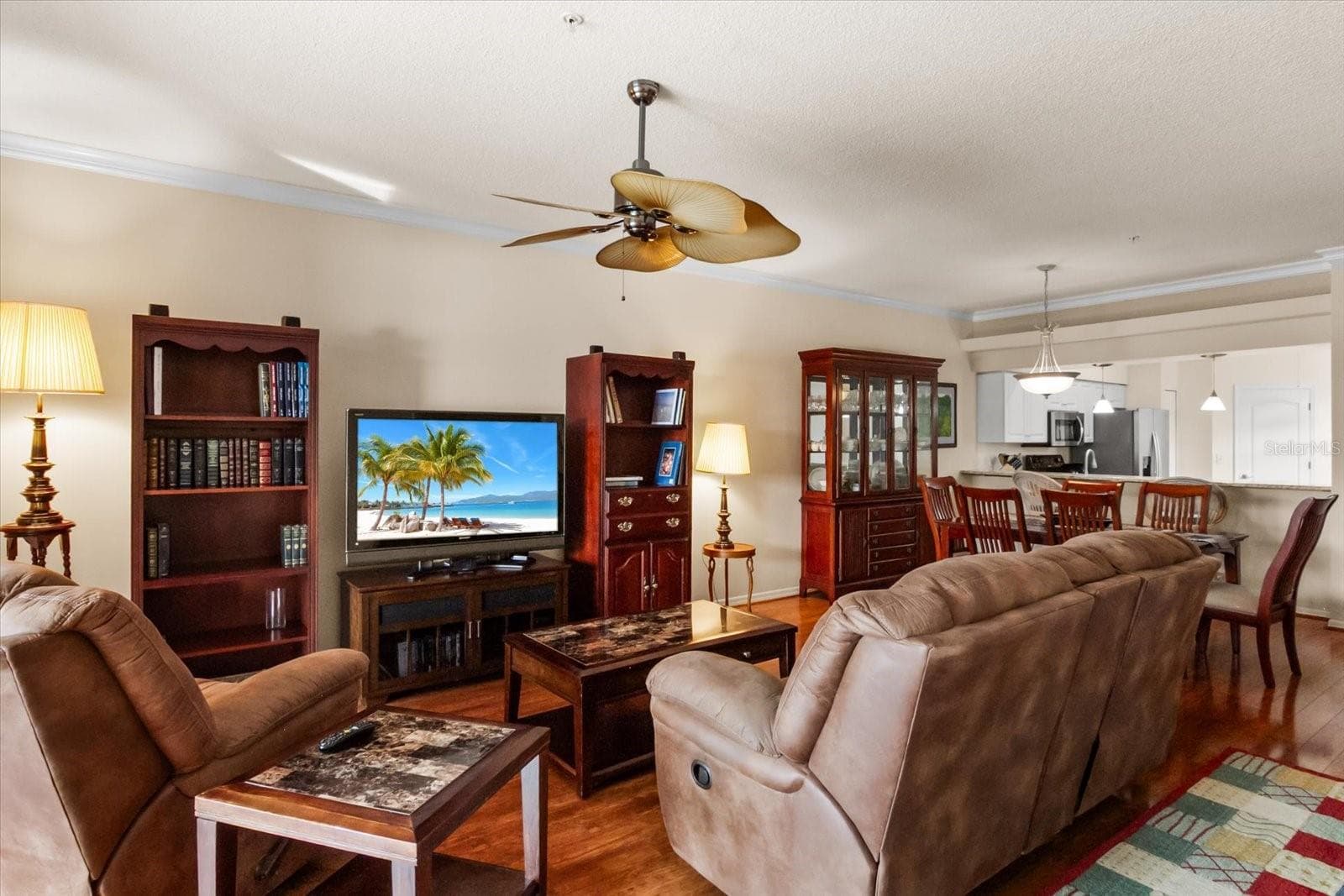 Living room and dining room combo - 5288 MAHOGANY RUN AVE, SARASOTA
