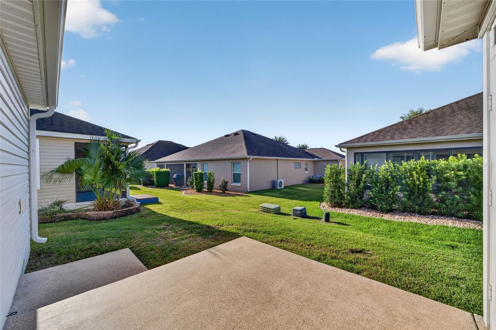 Concrete BBQ pad is 9ft x 9ft - 3552 WYNGATE PL, THE VILLAGES