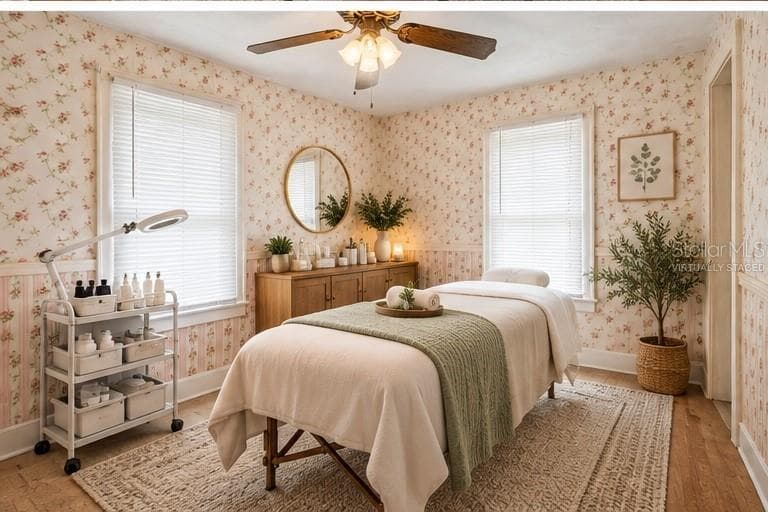Upstairs bed 3 (virtually staged as a facial session) - 1400 FLORIDA AVE, ST CLOUD