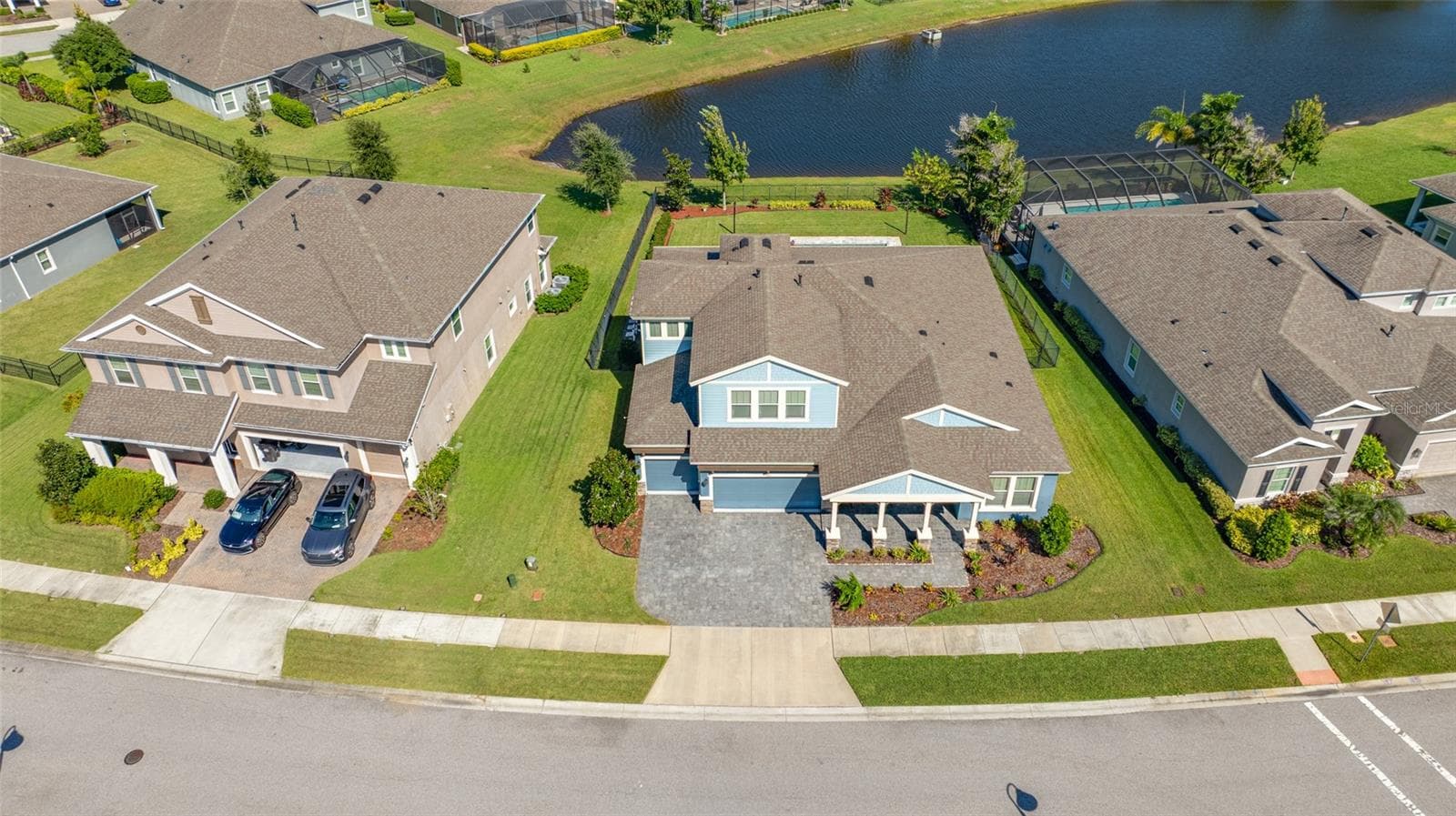 Aerial view of front of home - 4161 GLADE WOOD LOOP, NEW PORT RICHEY