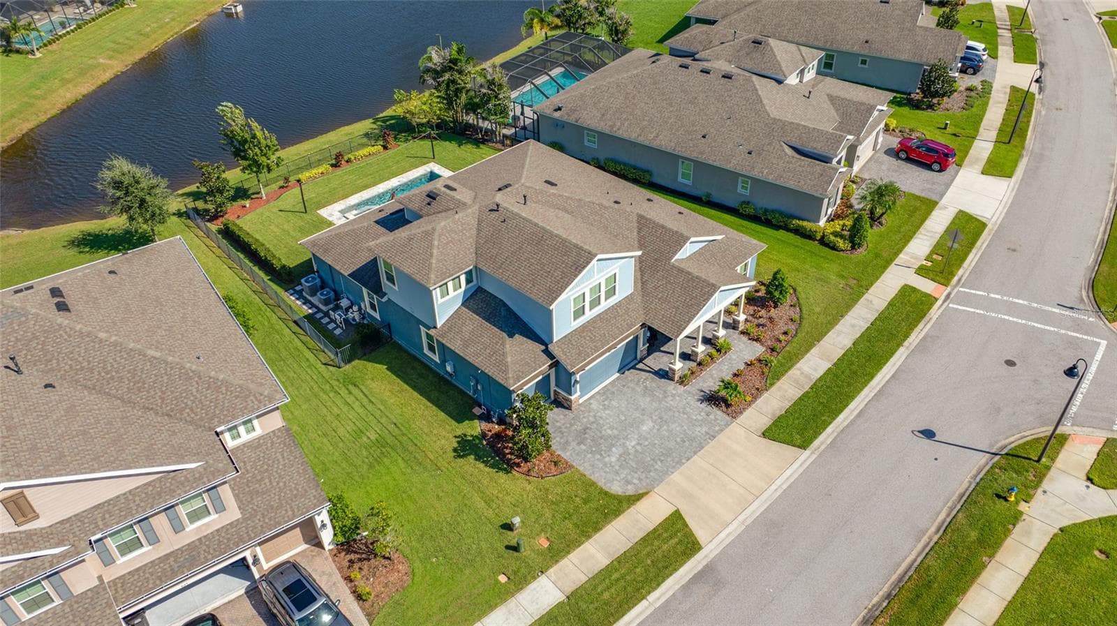 Aerial view of home - 4161 GLADE WOOD LOOP, NEW PORT RICHEY