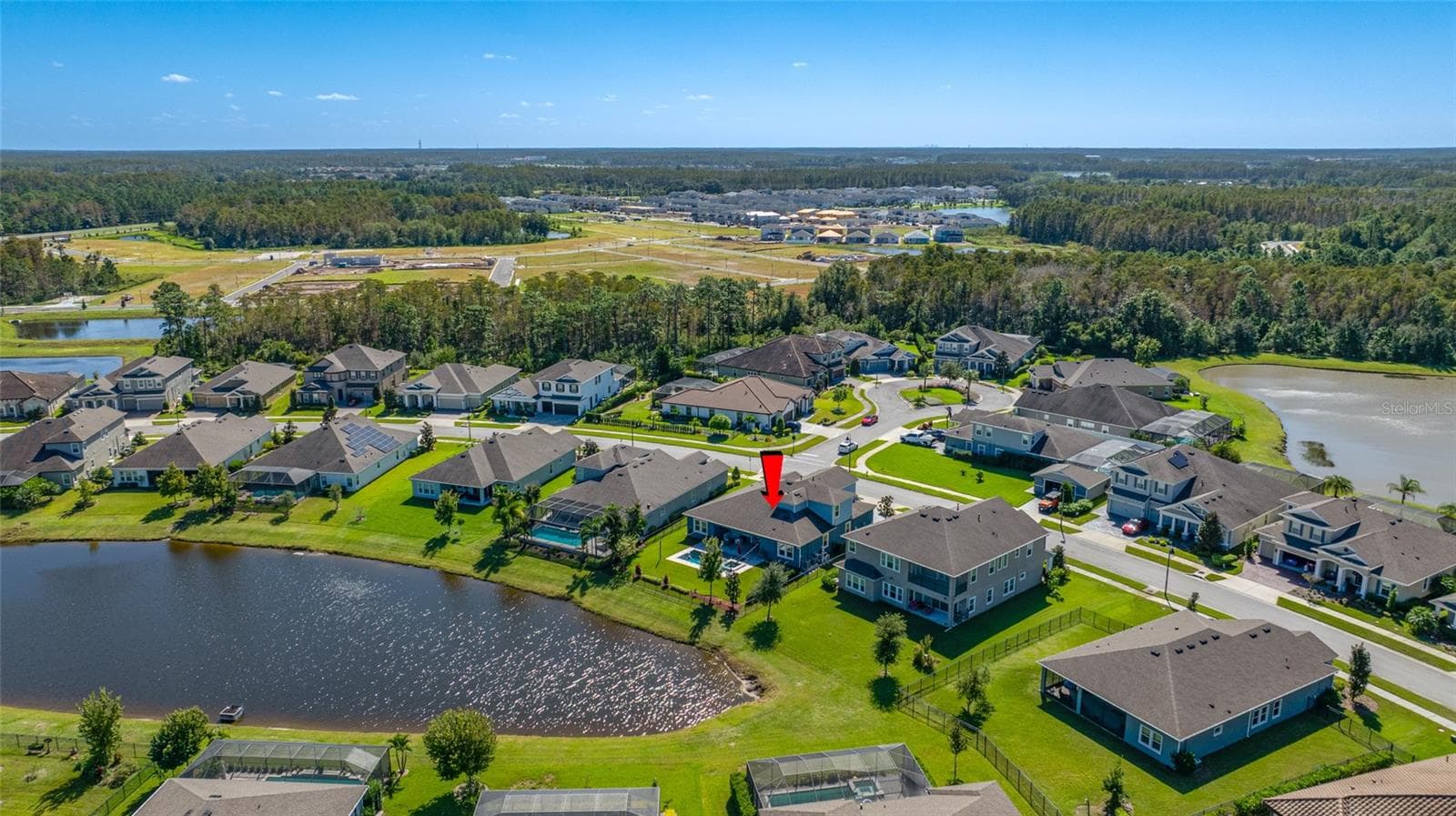 Aerial view of home - 4161 GLADE WOOD LOOP, NEW PORT RICHEY