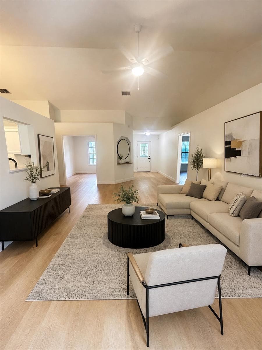 Virtual staged living room - 1901 KNOLTON AVE, ORANGE CITY