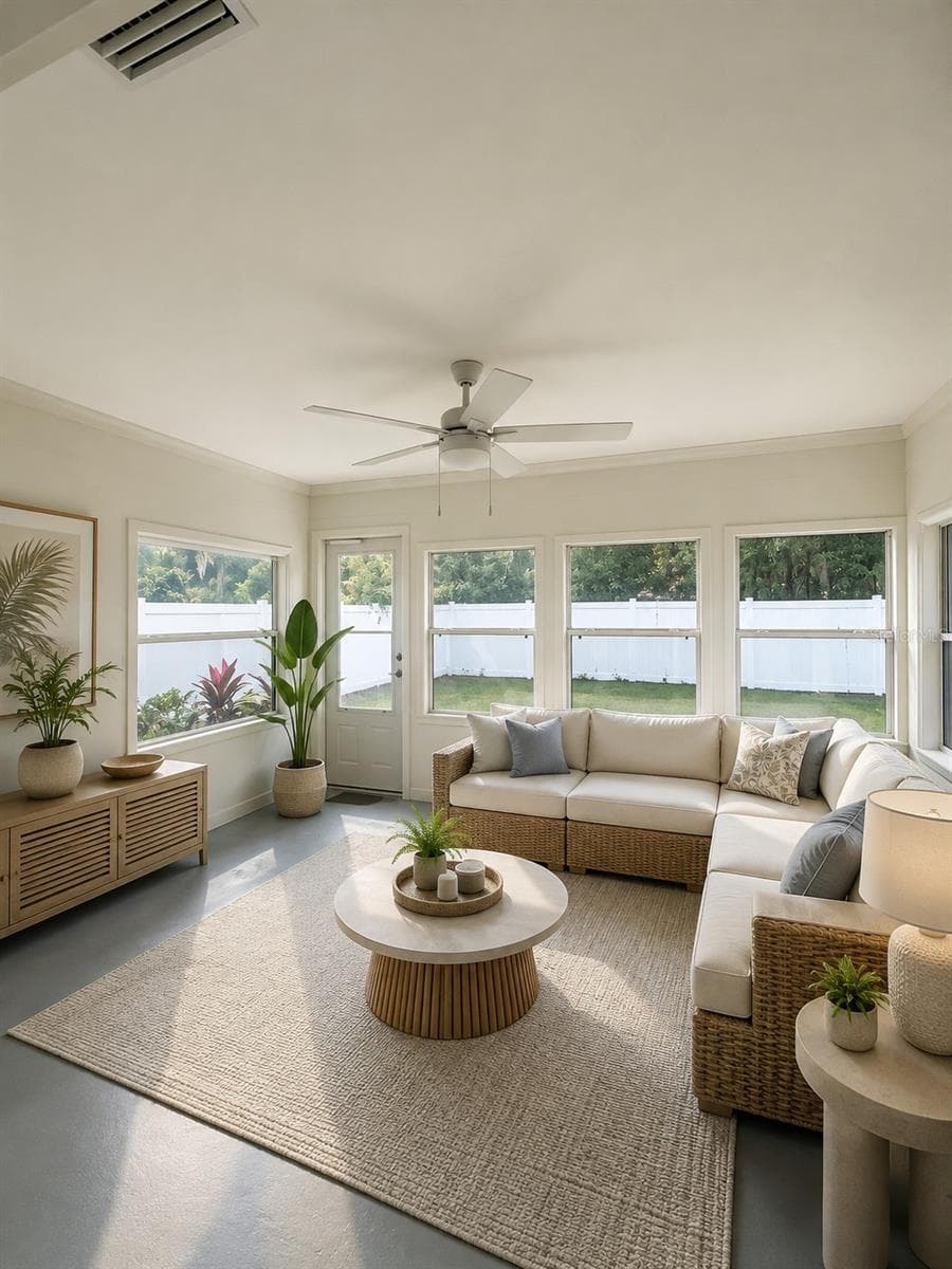 virtual staged Florida room - 1901 KNOLTON AVE, ORANGE CITY