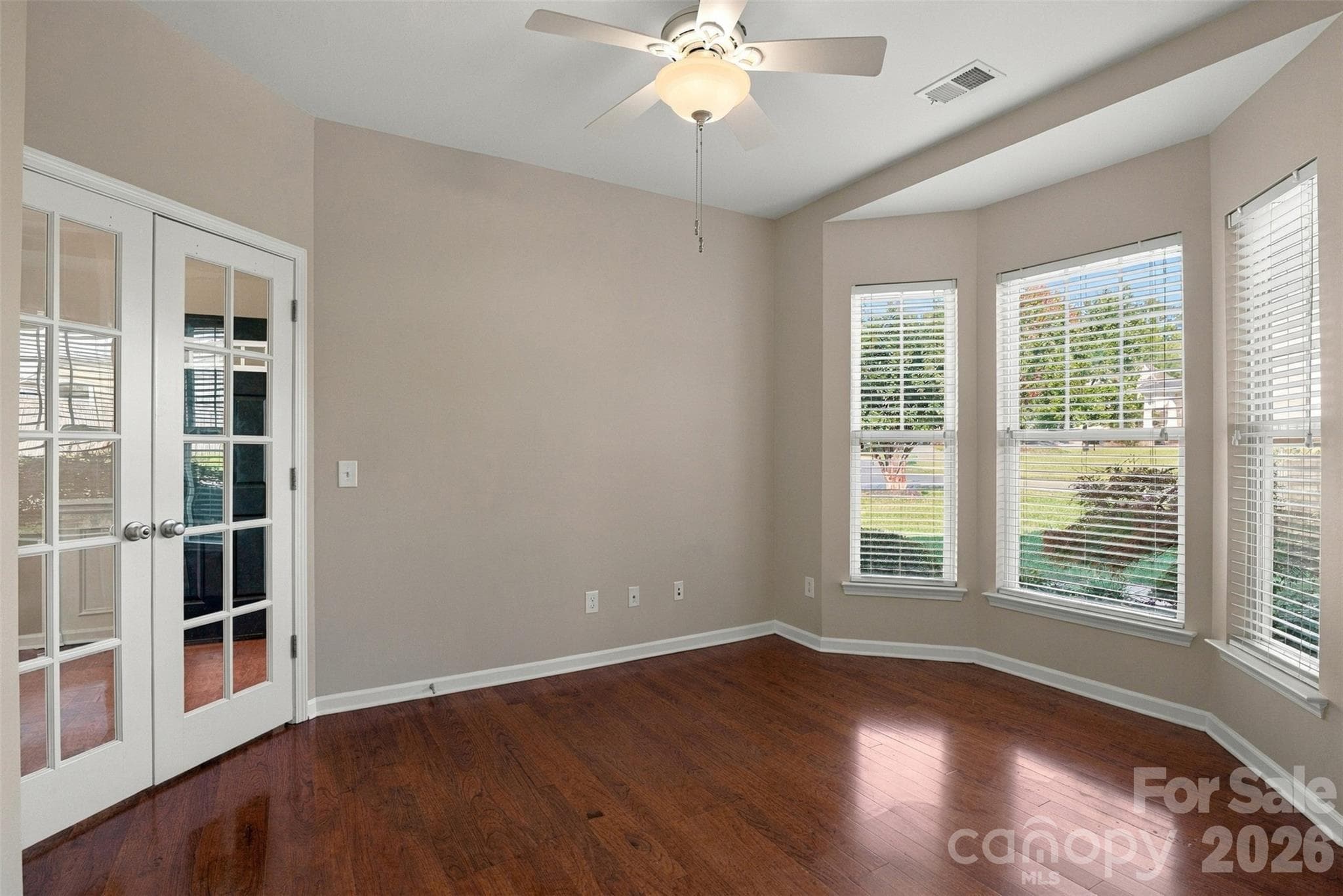Bedroom #3 with french doors and closet! - 608 Goldflower Drive, Rock Hill