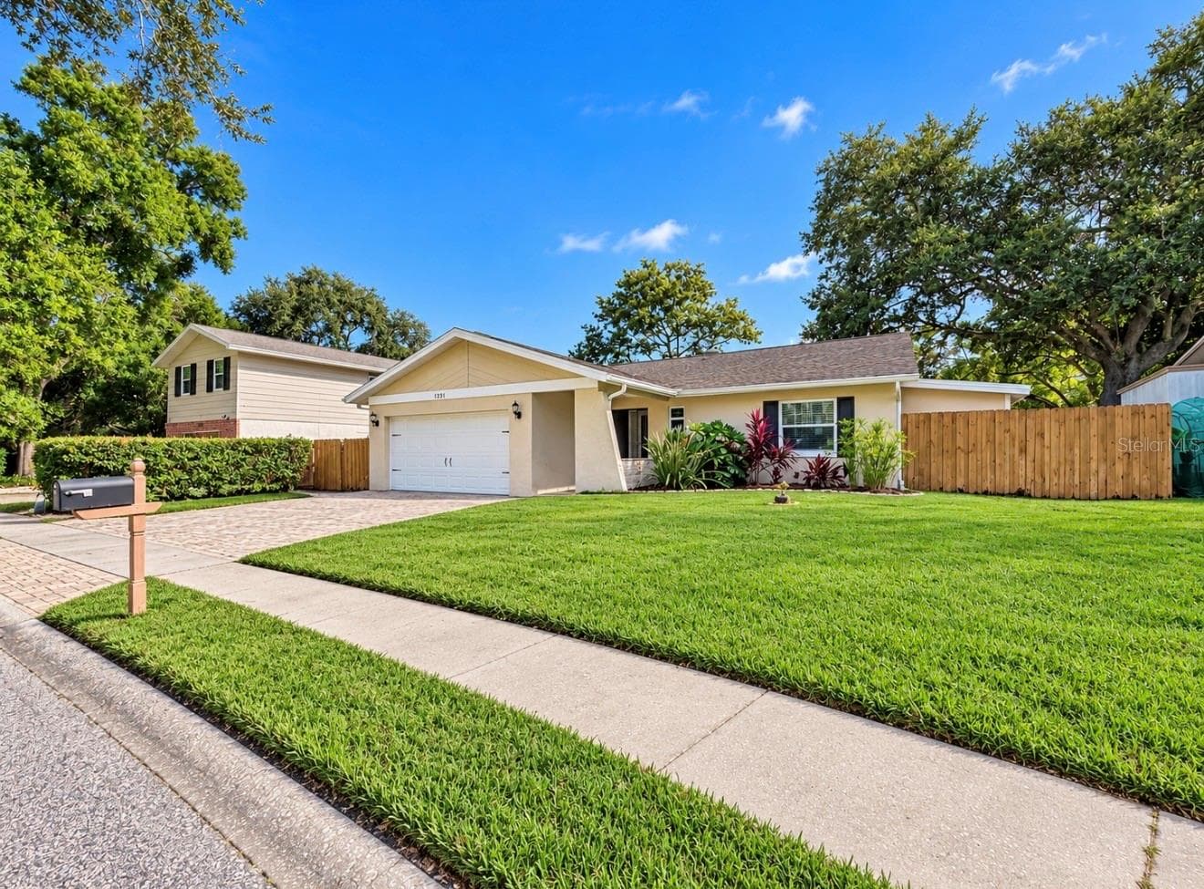 Front of home w/sprinkler system - 1231 ROSEWOOD ST, LARGO