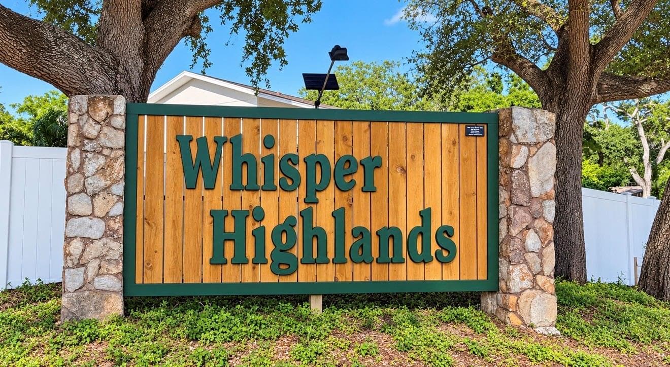 Entrance sign for neighborhood - 1231 ROSEWOOD ST, LARGO