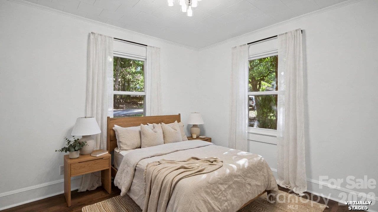 Virtually Staged Bedroom - 205 Sunrise Avenue, Mount Gilead