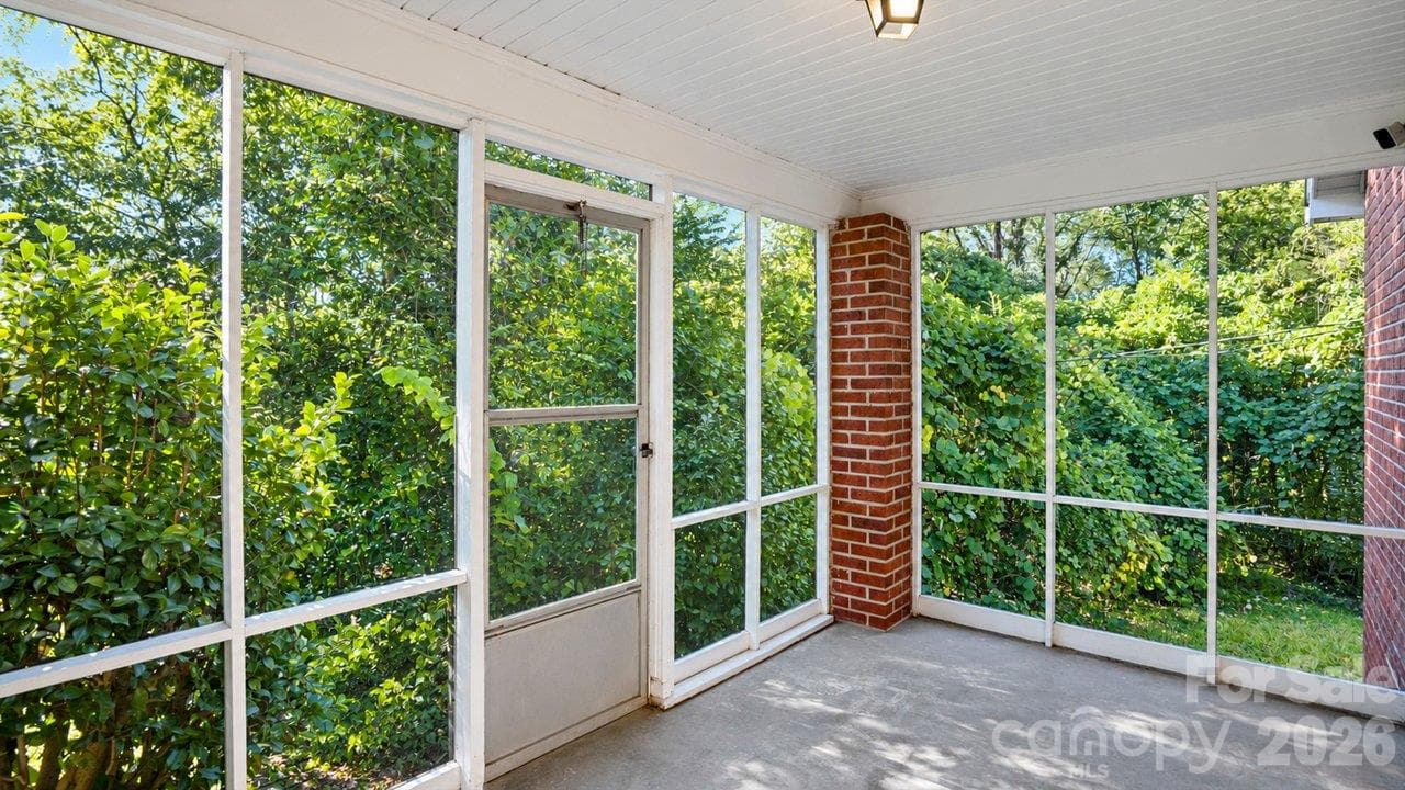 Screened Side Porch Off Bedroom - 205 Sunrise Avenue, Mount Gilead