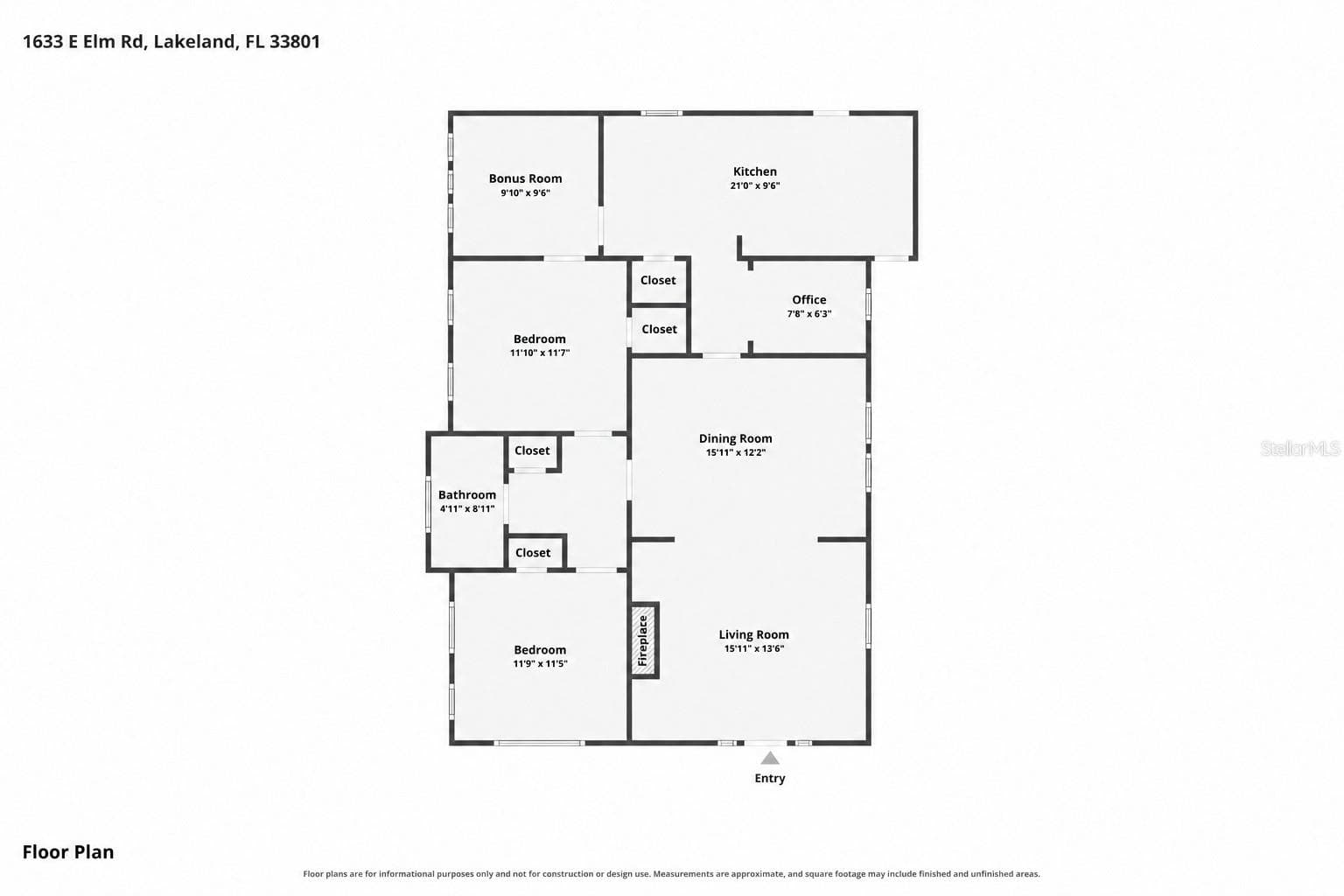 Single Family Residence at 1633 E ELM RD, LAKELAND, photo 33 of 33