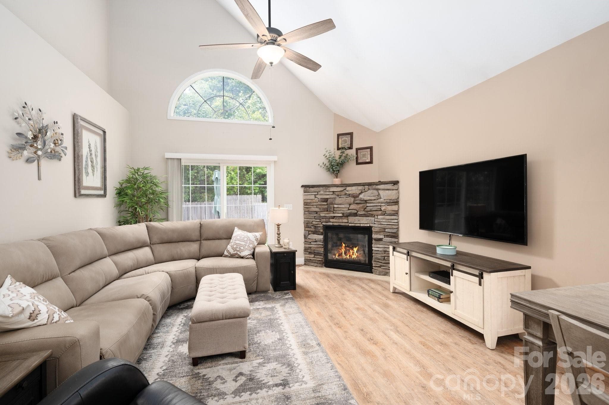 Soaring Ceilings and Stone Surround Fireplace - 44 Viera Drive, Swannanoa