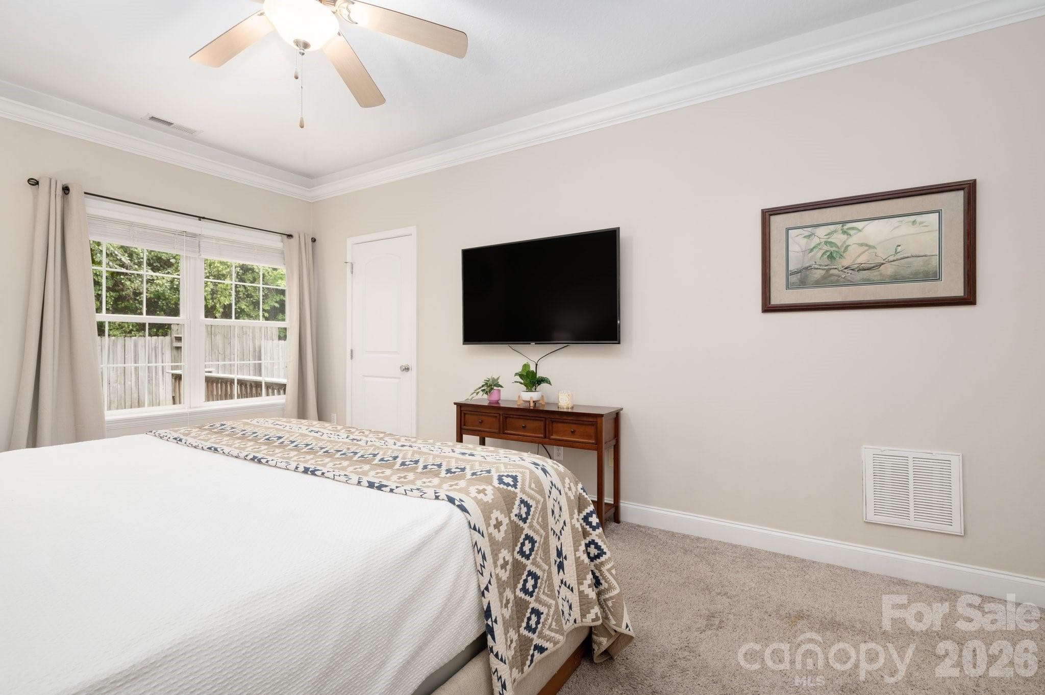 Large Window In Primary Overlooks Fenced Yard - 44 Viera Drive, Swannanoa