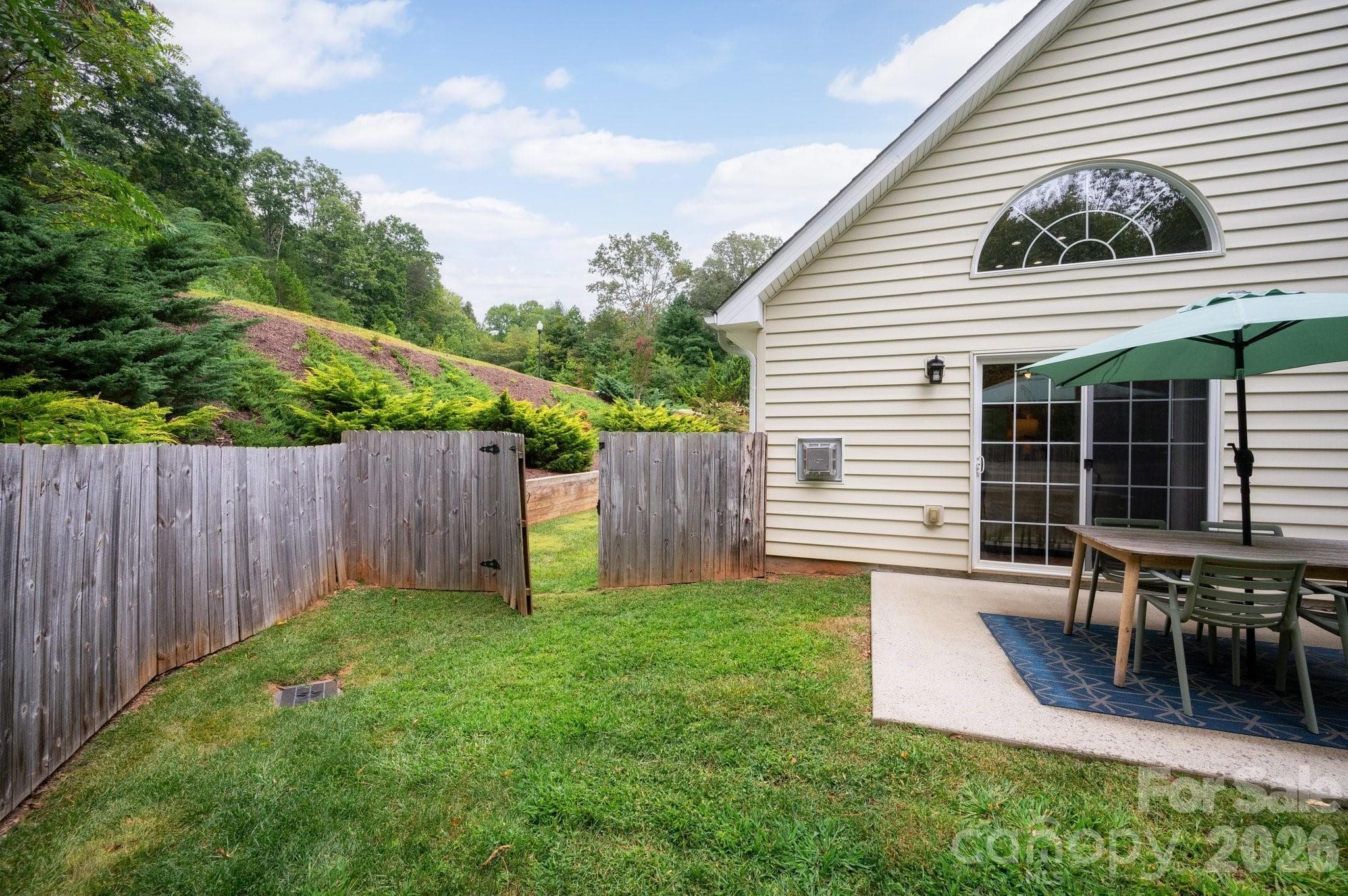 Gate Opens to Side Yard - 44 Viera Drive, Swannanoa